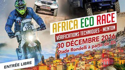 AFRICA ECO RACE 2017- MONACO – DAKAR PASSERA A MENTON !
