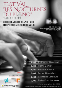 FESTIVAL  « LES NOCTURNES DU PIANO » HIPPODROME CÔTE D’AZUR – UNE PREMIÈRE !